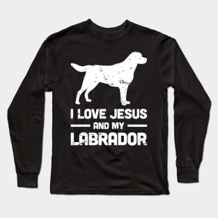 Labrador - Funny Jesus Christian Dog Long Sleeve T-Shirt